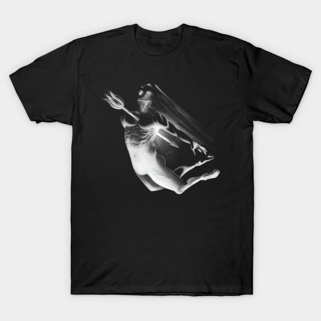 Man Pierced through the Heart by an Arrow of Emotion T-Shirt by Tred85